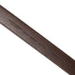 Brown Leather Gold Tone Metal Buckle Belt