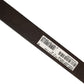 Brown Leather Silver Tone Metal Buckle Belt