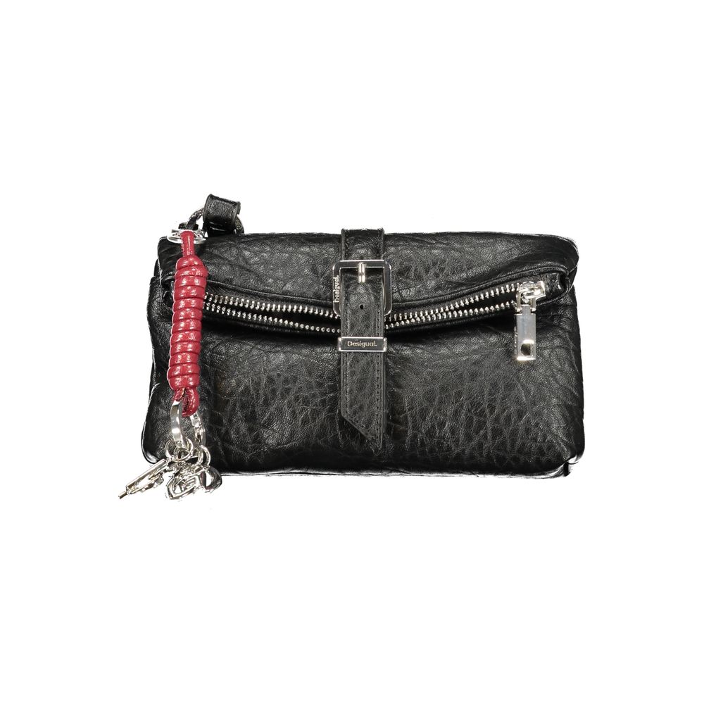 Black Polyurethane Women's Bag