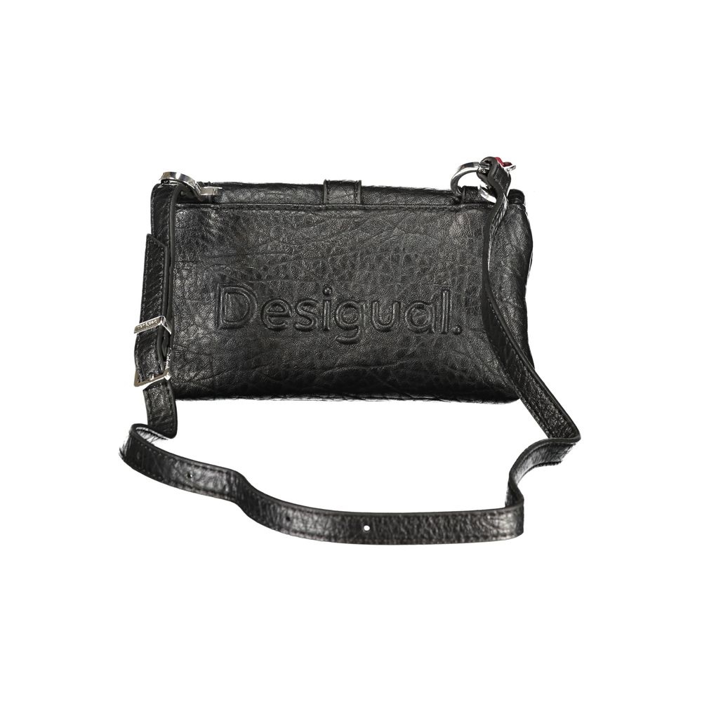 Black Polyurethane Women's Bag