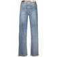 Blue Cotton Womens Jeans