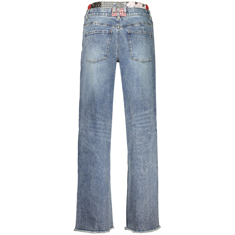 Blue Cotton Womens Jeans