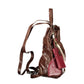 Brown Polyurethane Women's Backpack