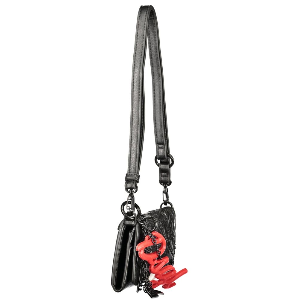 Black Polyurethane Women's Wallet