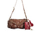 Brown Polyurethane Women's Bag