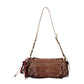 Brown Polyurethane Women's Bag