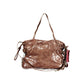 Brown Polyurethane Women's Bag
