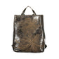 Brown Polyurethane Women Backpack