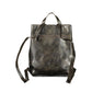 Brown Polyurethane Women Backpack