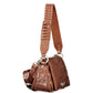 Brown Polyurethane Womens Bag