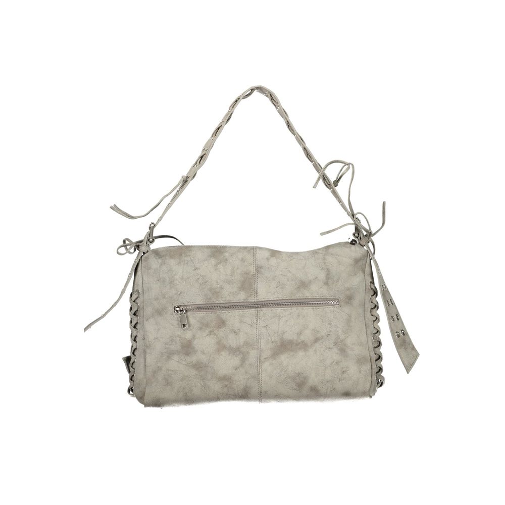 Gray Polyethylene Handbag