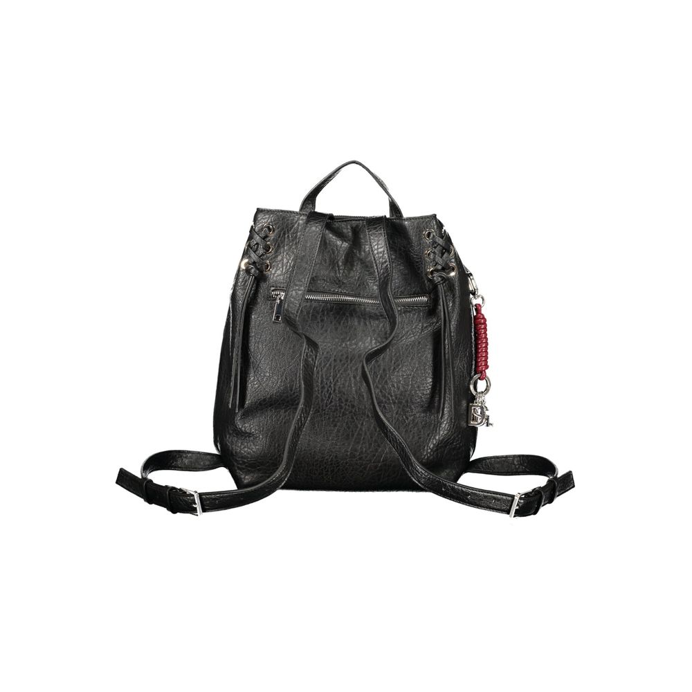 Black Polyethylene Backpack