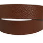 Brown Leather Bee Accent Metal Buckle Belt