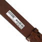 Brown Leather Bee Accent Metal Buckle Belt