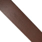 Brown Leather Bee Accent Metal Buckle Belt