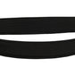 Black Canvas Leather Gold Metal Buckle Belt