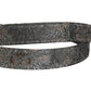 Silver Black Floral Jacquard Metal Buckle Belt