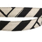 Black Ivory Silver Tone Metal Buckle Belt
