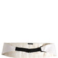 White Men Wide Waist Belt Cotton Cummerbund
