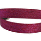 Men Fuchsia Glitter Silver Metal Buckle Belt