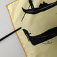 Cream Venezia Silk Twill Square Foulard Scarf