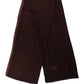 Dark Red Modal Frayed Edge Lace Stole Scarf