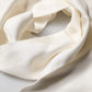 Men White Silk Fringed Edge Lace Stole Scarf