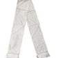 Men White Silk Fringed Edge Lace Stole Scarf