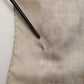 Men Beige Silk Wool Shawl Lace Stole Scarf
