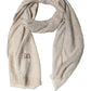 Men Beige Silk Wool Shawl Lace Stole Scarf