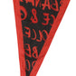 Men Red Black Graffiti Logo Lace Stole Scarf