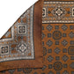 Brown Geometric Pocket Square Foulard Scarf
