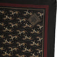 Black Horse Silk Pocket Square Foulard Scarf