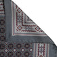 Gray Geometric Pocket Square Foulard Scarf