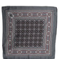 Gray Geometric Pocket Square Foulard Scarf