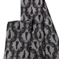 Gray Baroque Silk Fringed Skinny Foulard Scarf