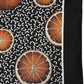 Black Silk Orange Pocket Square Foulard Scarf