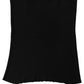 Men Black Viscose Knitted Neck Warmer Scarf