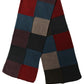 Multicolor Patchwork Knitted Foulard Scarf