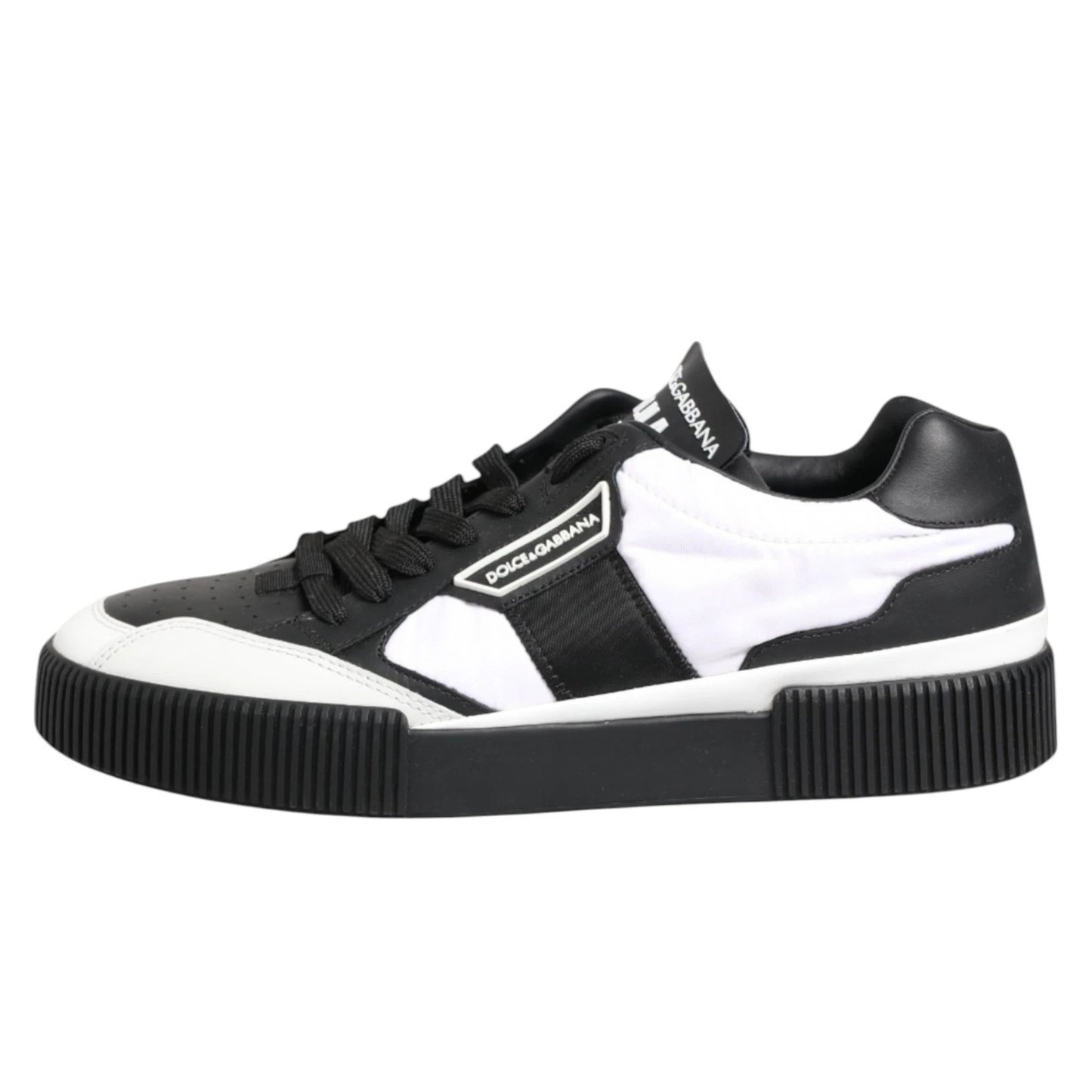 Black White MIAMI Low Top Men Sneakers Shoes