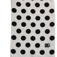 Black White Polka Dot Fringed Lace Stole Scarf