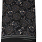 Black Silk Floral Paisley Fringed Shawl Scarf
