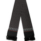 Black Silk Crown Fringed Neck Shawl Scarf