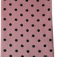 Pink Polka Dot Silk Fringed Lace Stole Scarf