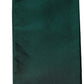 Men Green Satin Silk Fringed Lace Stole