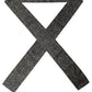 Black White Herringbone Tweed Shawl Scarf