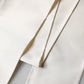 Men White Satin Silk Fringed Lace Stole Scarf