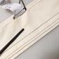 Men Cream Satin Silk Fringed Neck Shawl Scarf