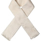 Men Cream Satin Silk Fringed Neck Shawl Scarf