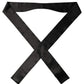 Men Black Satin Silk Skinny Neck Shawl Scarf